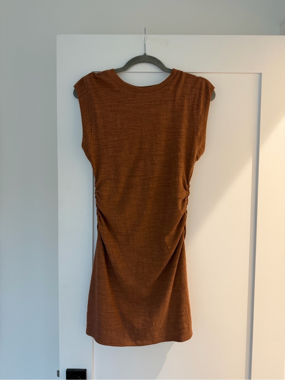 ZSupply Women's Rust Brown Ruched Side Dress